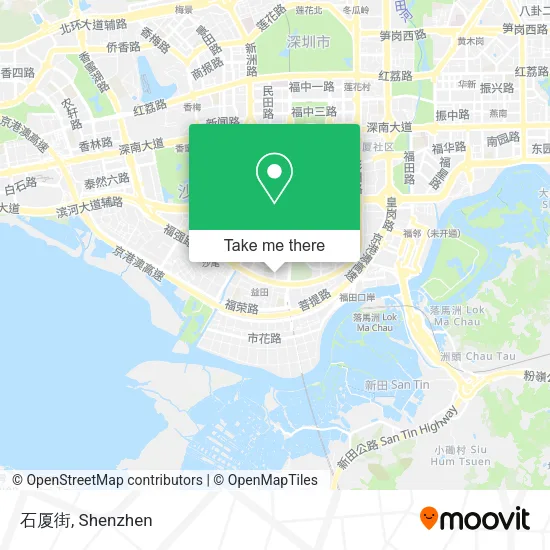 石厦街 map
