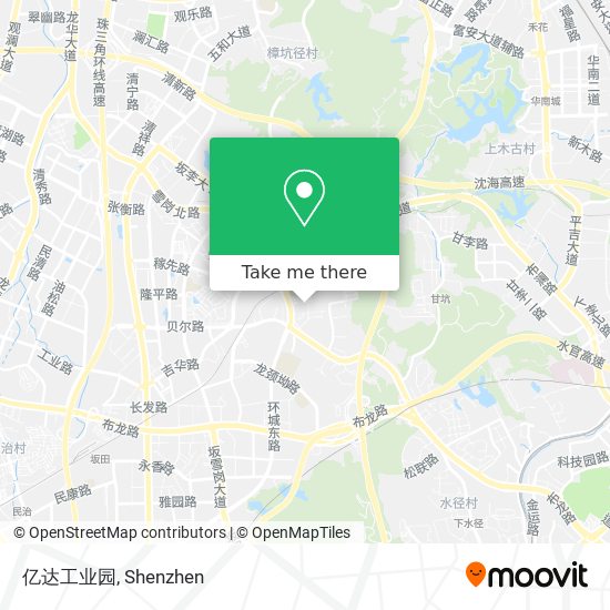 亿达工业园 map