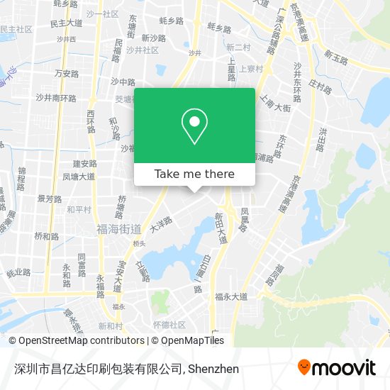 深圳市昌亿达印刷包装有限公司 map