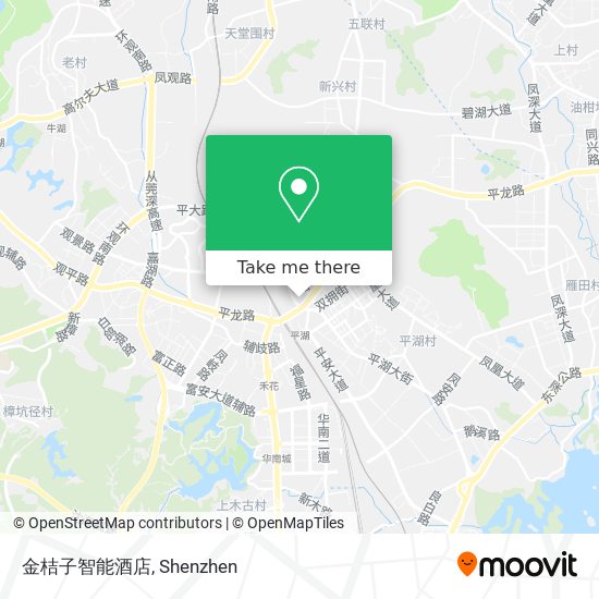 金桔子智能酒店 map