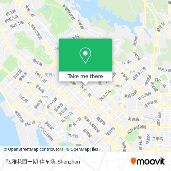 弘雅花园一期-停车场 map