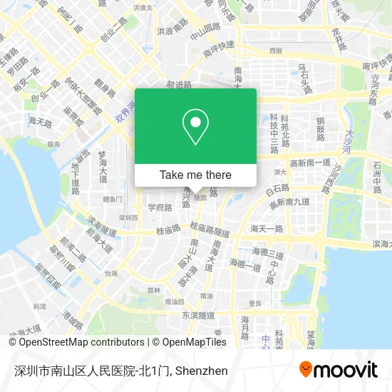 深圳市南山区人民医院-北1门 map