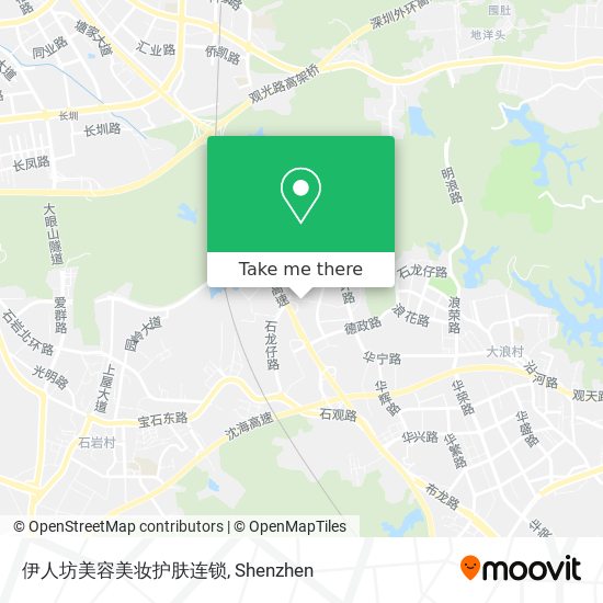 伊人坊美容美妆护肤连锁 map