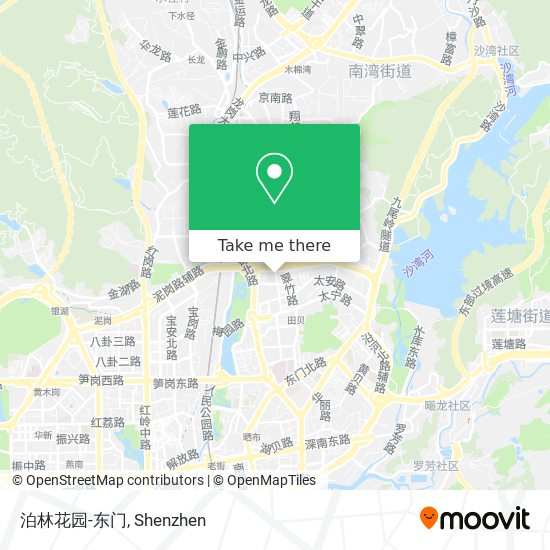 泊林花园-东门 map