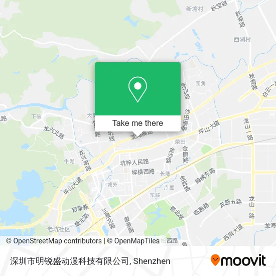 深圳市明锐盛动漫科技有限公司 map