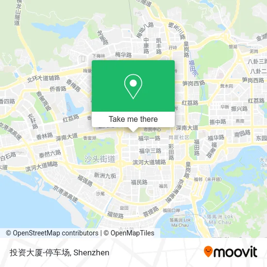 投资大厦-停车场 map