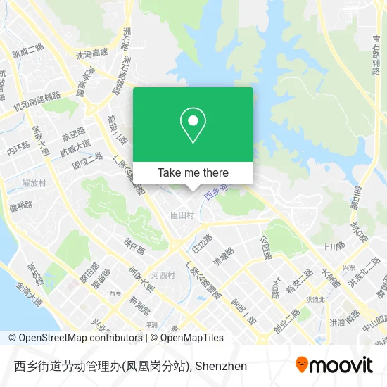 西乡街道劳动管理办(凤凰岗分站) map