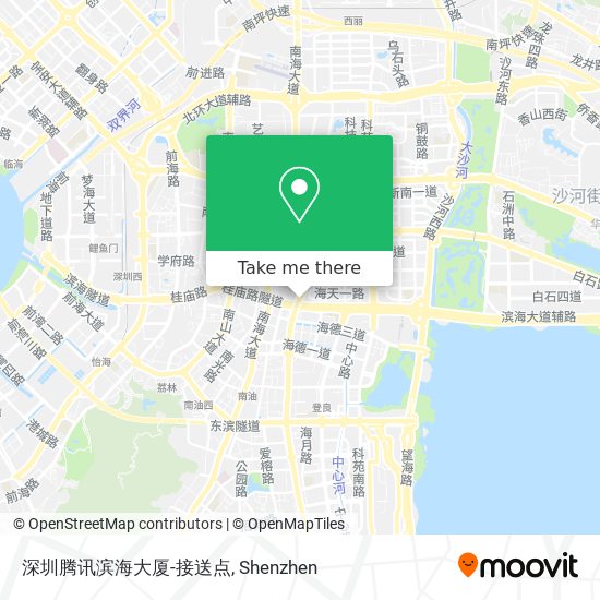 深圳腾讯滨海大厦-接送点 map
