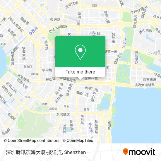 深圳腾讯滨海大厦-接送点 map