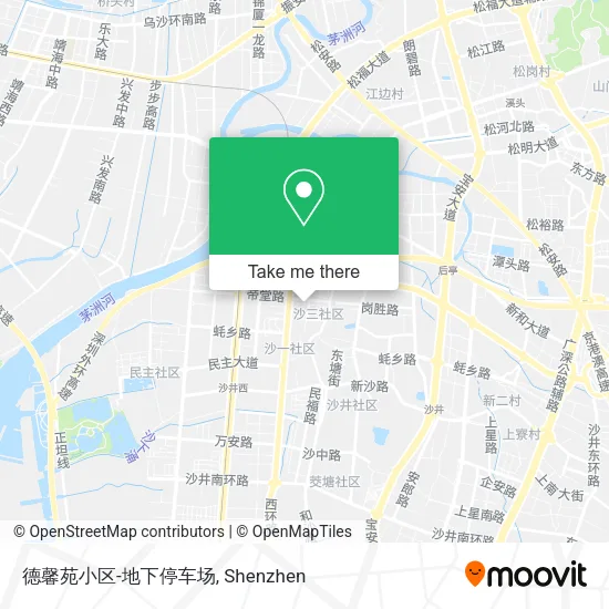 德馨苑小区-地下停车场 map