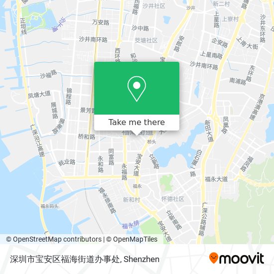 深圳市宝安区福海街道办事处 map