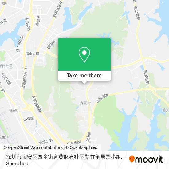 深圳市宝安区西乡街道黄麻布社区勒竹角居民小组 map