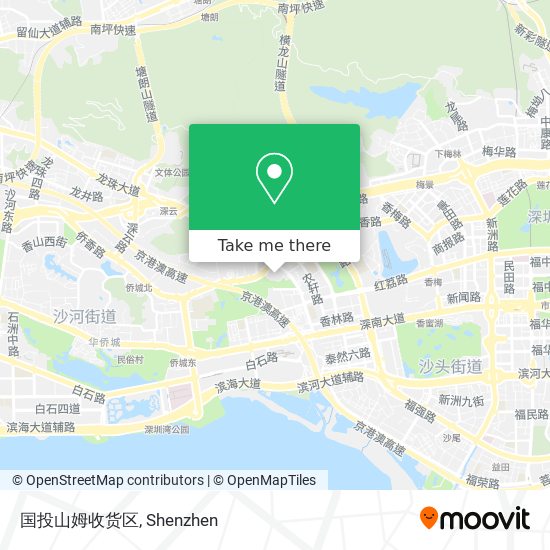国投山姆收货区 map