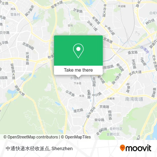 中通快递水径收派点 map