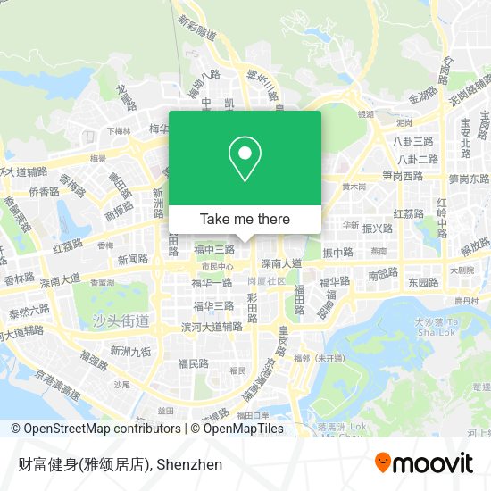 财富健身(雅颂居店) map