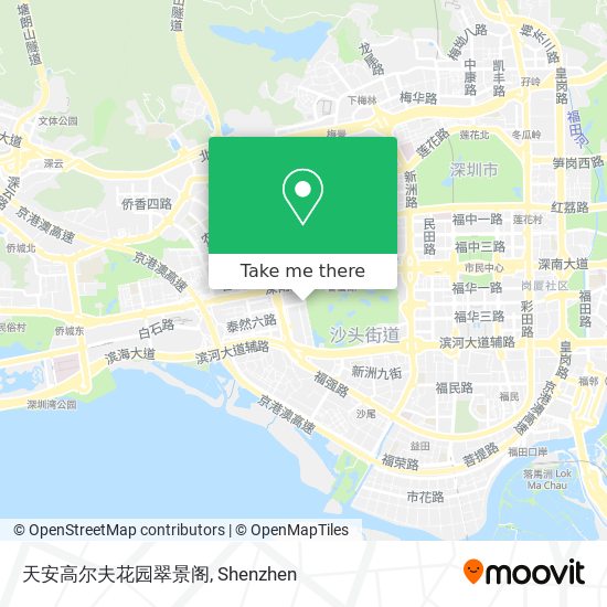 天安高尔夫花园翠景阁 map