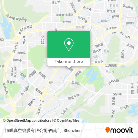 恒晖真空镀膜有限公司-西南门 map