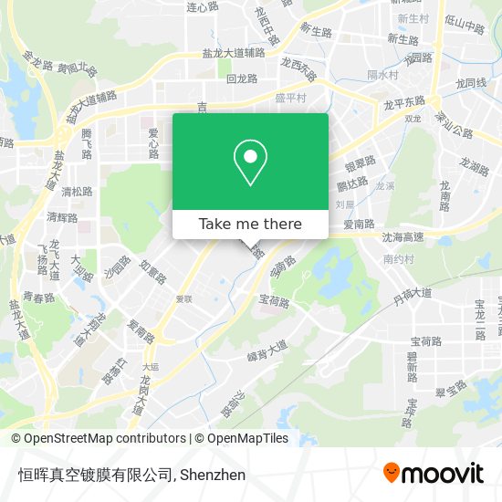 恒晖真空镀膜有限公司 map
