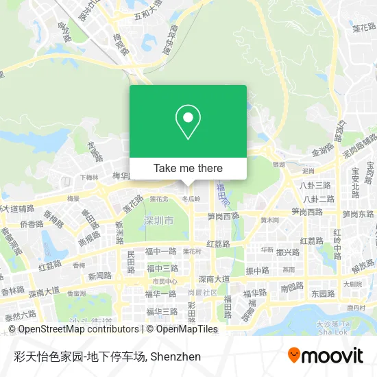 彩天怡色家园-地下停车场 map