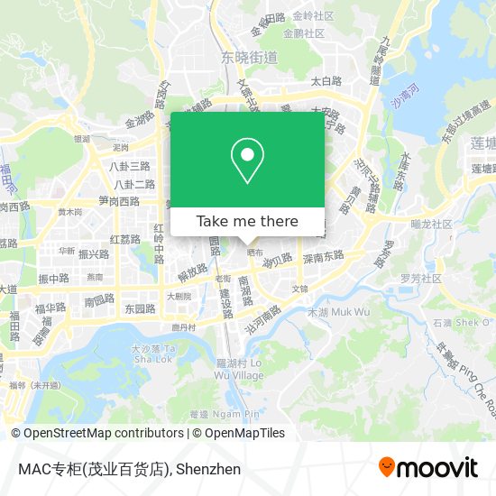 MAC专柜(茂业百货店) map