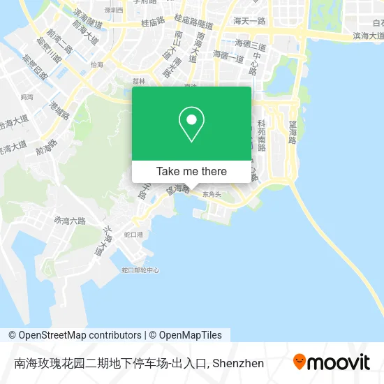 南海玫瑰花园二期地下停车场-出入口 map