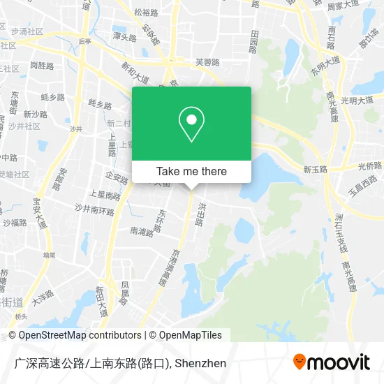 广深高速公路/上南东路(路口) map