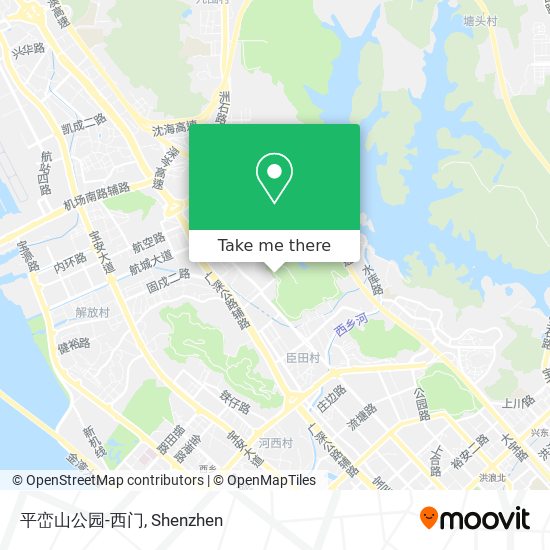 平峦山公园-西门 map