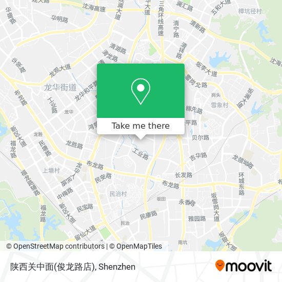 陕西关中面(俊龙路店) map