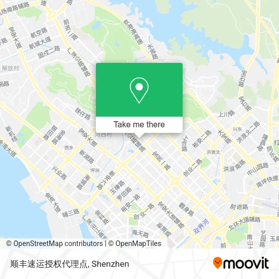 顺丰速运授权代理点 map