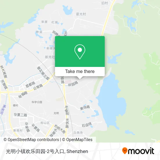 光明小镇欢乐田园-2号入口 map
