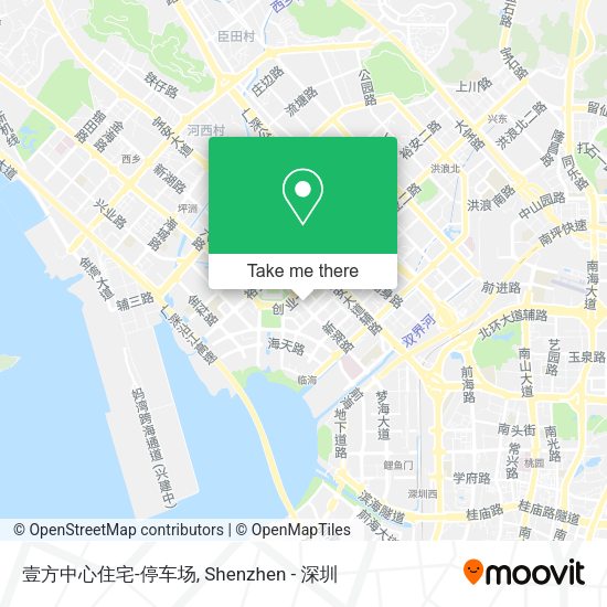 壹方中心住宅-停车场 map
