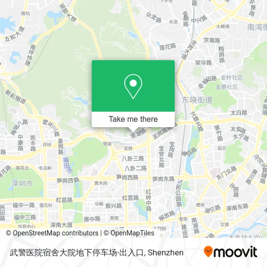 武警医院宿舍大院地下停车场-出入口 map