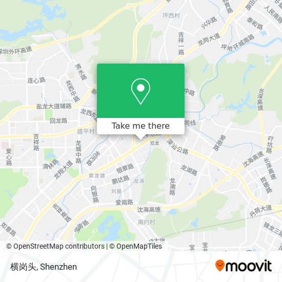 横岗头 map