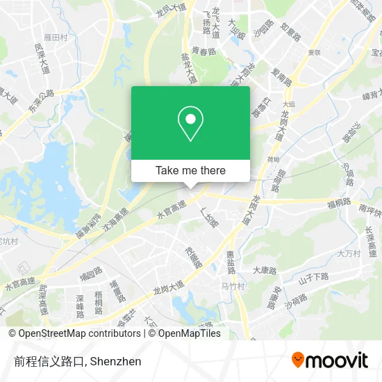 前程信义路口 map