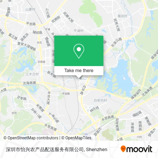 深圳市怡兴农产品配送服务有限公司 map