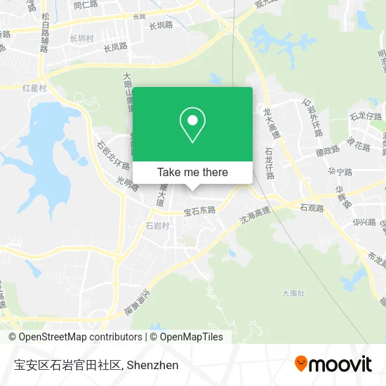 宝安区石岩官田社区 map