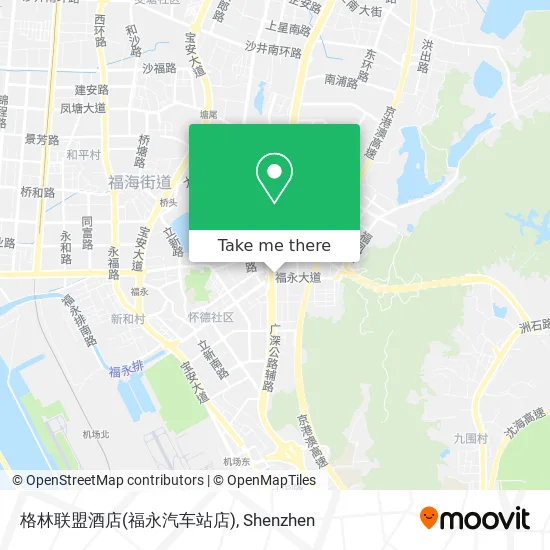 格林联盟酒店(福永汽车站店) map
