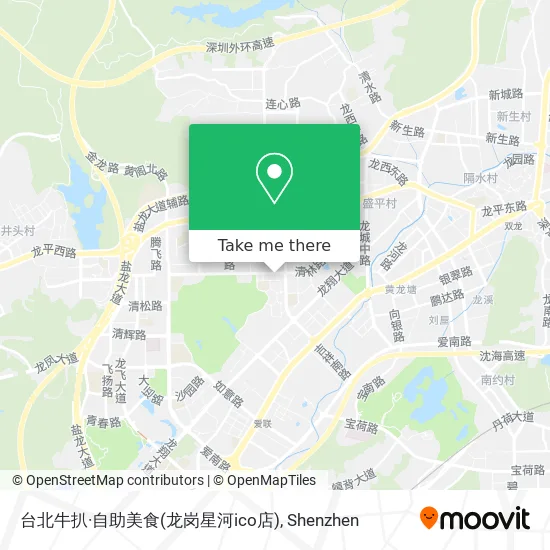 台北牛扒·自助美食(龙岗星河ico店) map