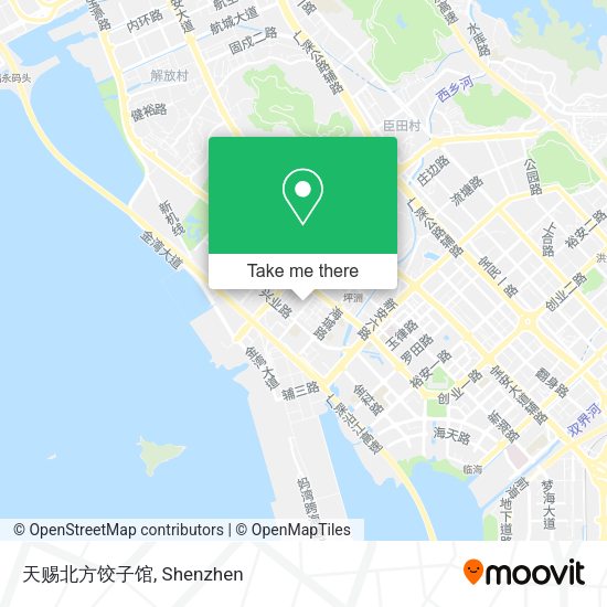 天赐北方饺子馆 map