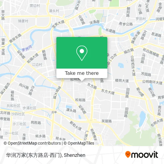 华润万家(东方路店-西门) map