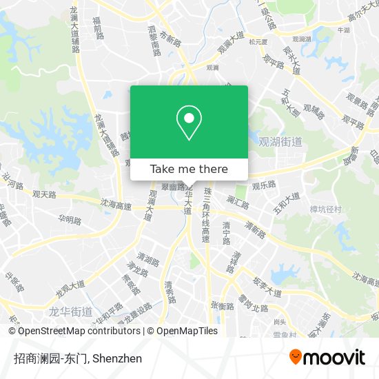 招商澜园-东门 map