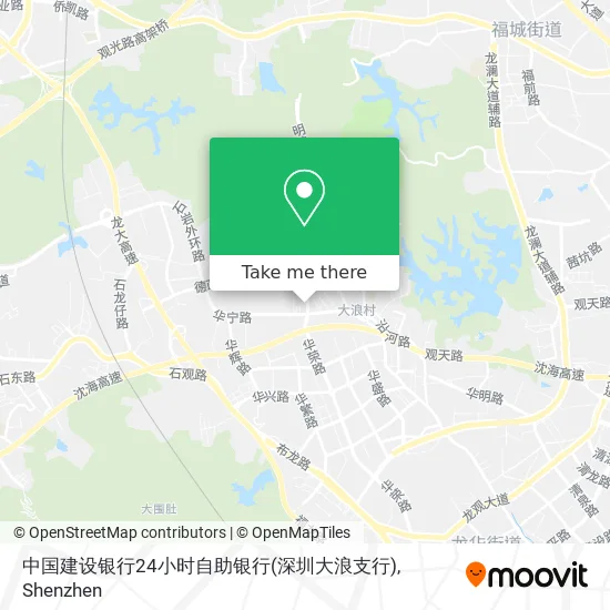 中国建设银行24小时自助银行(深圳大浪支行) map