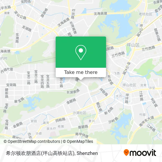 希尔顿欢朋酒店(坪山高铁站店) map