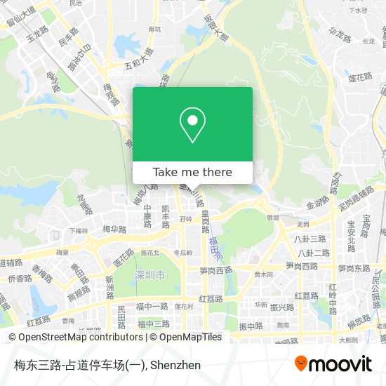 梅东三路-占道停车场(一) map
