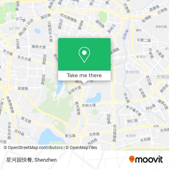 星河园快餐 map