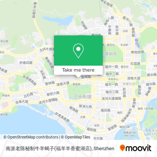 南派老陈秘制牛羊蝎子(福羊羊香蜜湖店) map