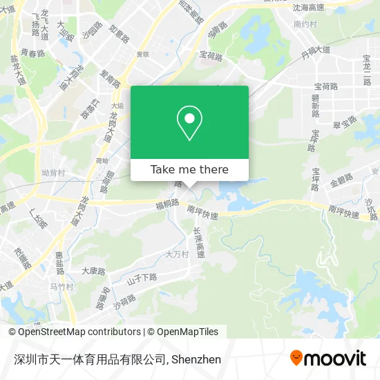 深圳市天一体育用品有限公司 map
