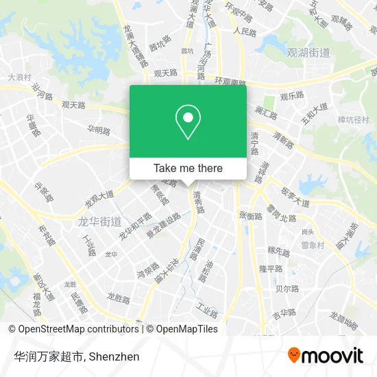 华润万家超市 map