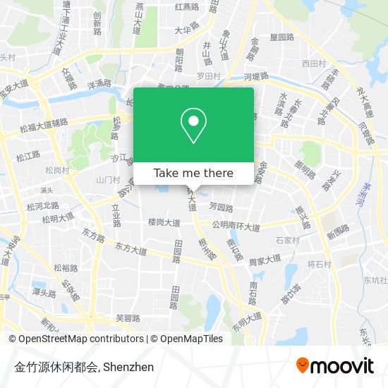 金竹源休闲都会 map
