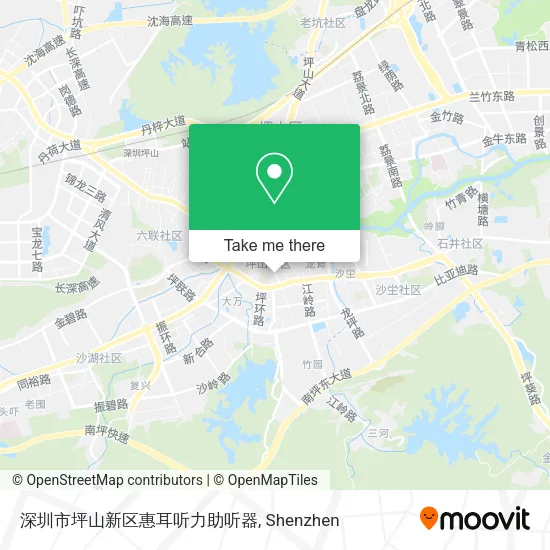 深圳市坪山新区惠耳听力助听器 map